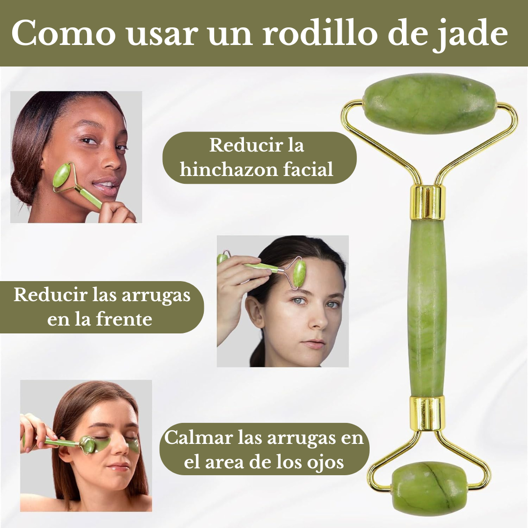 Rodillo de Jade masaje Facial