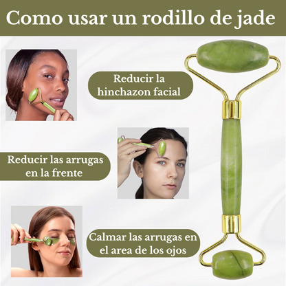 Rodillo de Jade masaje Facial