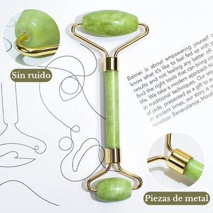 Rodillo de Jade masaje Facial
